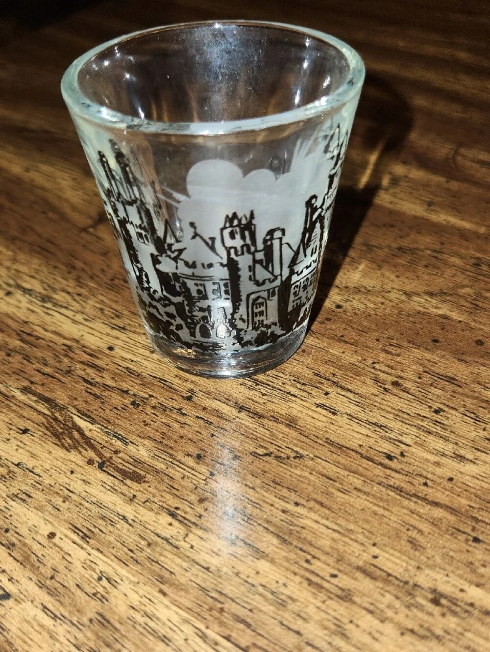 Clear Toronto Souvenir Shot Glass - Black Print